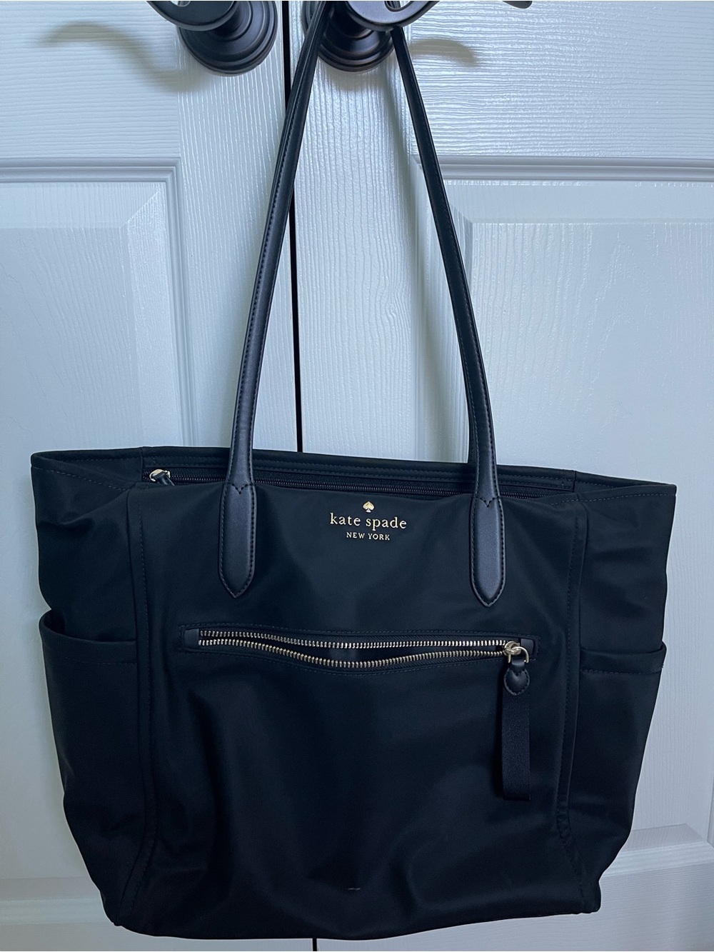 Kate Spade Black Nylon Tote Bag